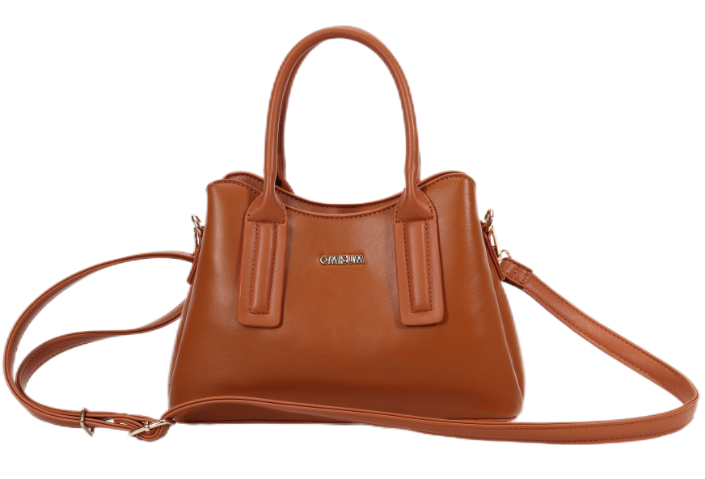 Women Shoulder Bag handbag high-end popular versatile shoulder crossbody bag Fashionable PU bag.- COGNAC