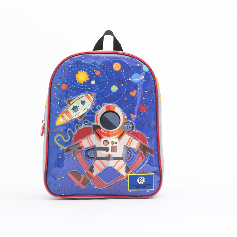 BTS backpack cute spaceman The overall design is simple, with a front pocket, making it suitable for casual outings. It’s perfect for kids or anyone who enjoys a cute style.