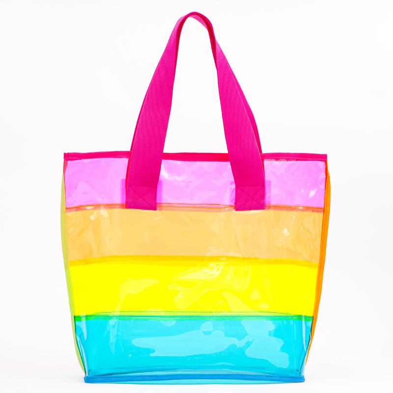 Leisure tote bag transparent backpack This bag looks very vibrant with a fresh color scheme.